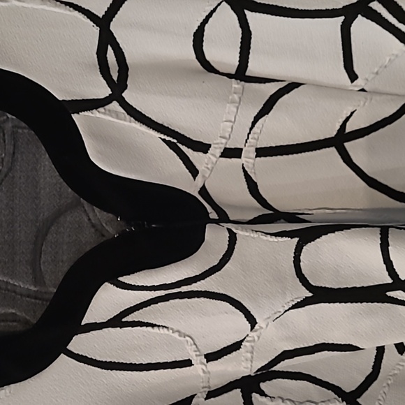 Women's size 12 jacket black and white knit - Picture 3 of 8